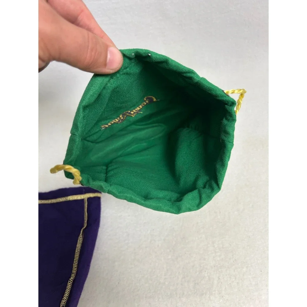 Collectible Barware‎ Crown Royal OS Purple Green Drawstring Storage Bags 2pk